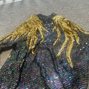 Globus Multicolor Sequin Jacket with Gold Accents